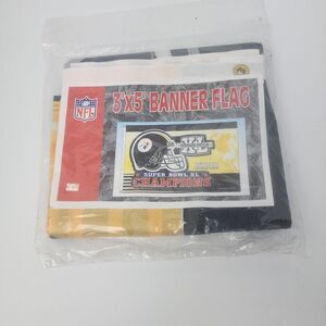 Vintage 2006 NFL Pittsburgh Steelers Super Bowl XL Champions 3x5‎ Banner Flag